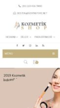 KozmetikShop (screenshot mobile)