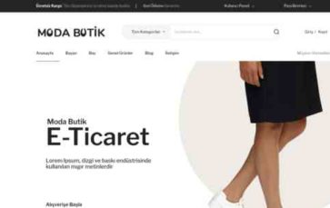 ModaButik (screenshot desktop)