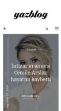 YazBlog (screenshot mobile)
