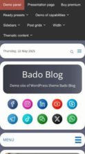 Bado Blog Premium (screenshot mobile)
