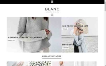 Blanc (screenshot desktop)
