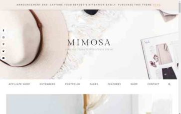 Mimosa (Eclair Designs) - (screenshot desktop)