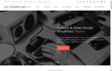 edsBootstrap Pro (screenshot desktop)