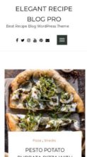 Elegant Recipe Blog Pro (screenshot mobile)