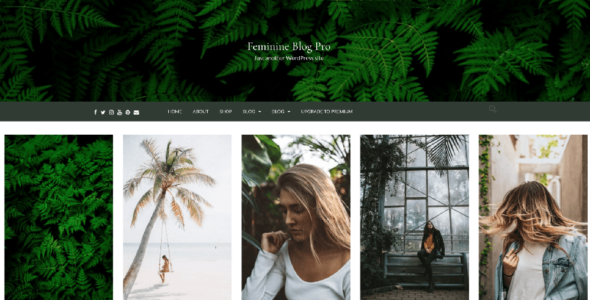 Feminine Blog Pro (Elegant Blog Themes)