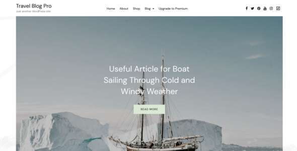 Food Travel Blog Pro (Elegant Blog Themes)