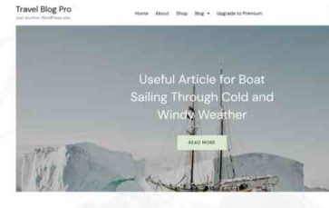 Food Travel Blog Pro (screenshot desktop)