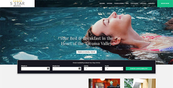 Divi 5 Star Hotel (Elegant Marketplace)