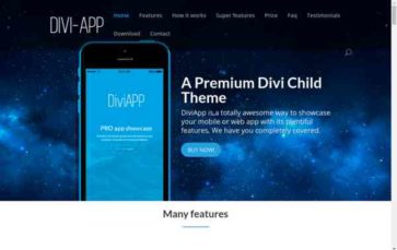 Divi App (DiviChild) (screenshot desktop)