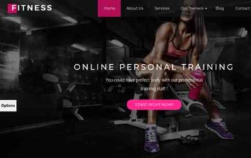 Divi Gym (screenshot desktop)