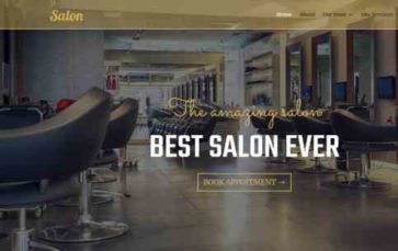 Divi Hairdresser (screenshot desktop)