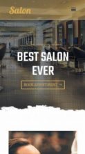 Divi Hairdresser (screenshot mobile)