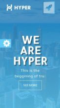 Divi Hyper (screenshot mobile)