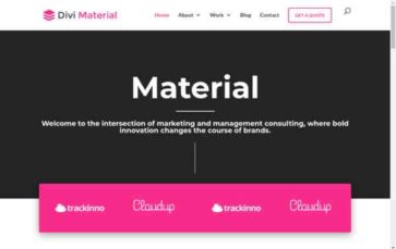 Divi Material (screenshot desktop)