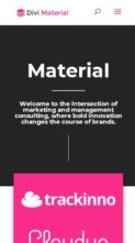 Divi Material (screenshot mobile)