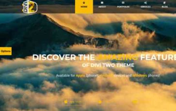 Divi Two (screenshot desktop)
