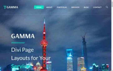 Gamma (Divi Theme Designer) - (screenshot desktop)