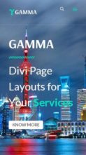 Gamma (Divi Theme Designer) - (screenshot mobile)