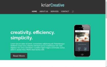 Kriar Creative (screenshot desktop)