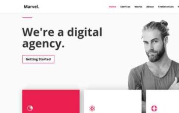 Marvel (WP Agency) (screenshot desktop)