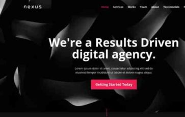 Nexus (WP Agency) (screenshot desktop)