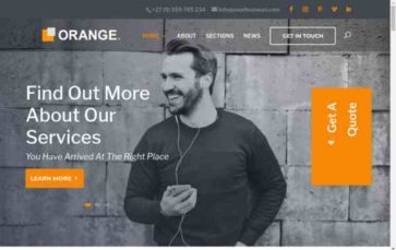 Orange (Love Divi) - (screenshot desktop)