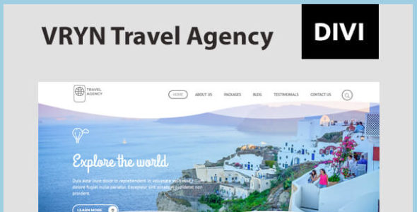 VRYN Travel Agency (Elegant Marketplace)