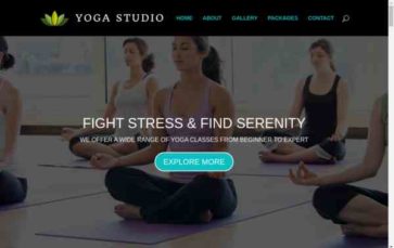 Yoga Studio (Divi Squeeze) - (screenshot desktop)