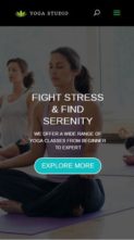 Yoga Studio (Divi Squeeze) - (screenshot mobile)
