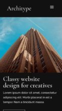 Architype (screenshot mobile)