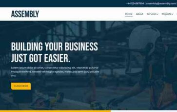 Assembly (Sam Coombs Web Design) - (screenshot desktop)