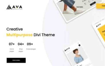 Ava Ecommerce (screenshot desktop)