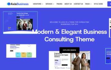 Axis Business & Consulting (screenshot desktop)