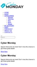 CyberMondayChildTheme (screenshot mobile)