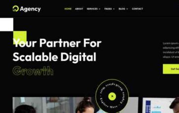 Digital Agency (themetemp) - (screenshot desktop)