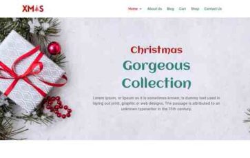 Divi Christmas Store (screenshot desktop)
