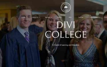 Divi College (screenshot desktop)