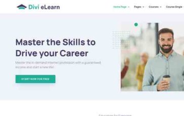 Divi LearnDash (screenshot desktop)
