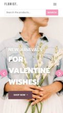 Florist E-commerce (screenshot mobile)