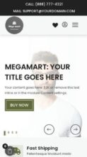 MegaMart eCommerce (screenshot mobile)