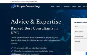 Simple Consulting (screenshot desktop)