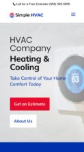 Simple HVAC (screenshot mobile)