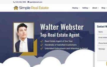 Simple Real Estate (screenshot desktop)