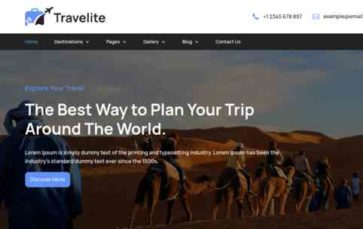 Travelite (ThemesUnit) - (screenshot desktop)