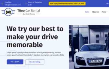 TRoo Car Rental (screenshot desktop)
