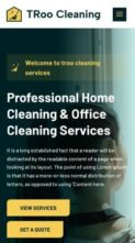 TRoo Cleaning Services (screenshot mobile)