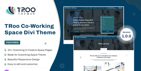 TRoo Co-Working Space (Elegant Themes)