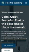 TRoo Co-Working Space (screenshot mobile)