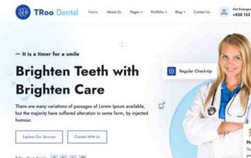 TRoo Dental Clinic (screenshot desktop)