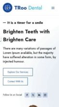 TRoo Dental Clinic (screenshot mobile)